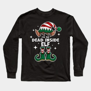 I'm the Dead Inside Elf - Matching Family Christmas Xmas Long Sleeve T-Shirt